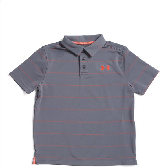 Under Armour Boys Playoff Stripe Polo Shirt